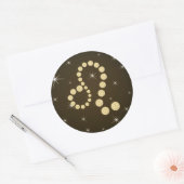 Löwe 23. Juli bis 22. August Aufkleber ラウンドシール (封筒)