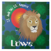 Löwe 23. Juli bis 22. August Fliese タイル (正面)