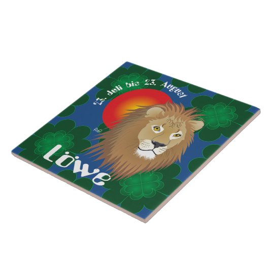 Löwe 23. Juli bis 22. August Fliese タイル (側面)