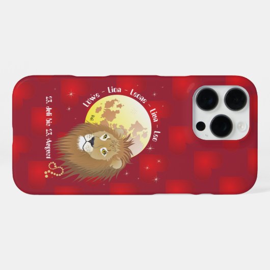 Löwe 23. Juli bis 22. August iPhone Hüllen iPhoneケース (裏面横)