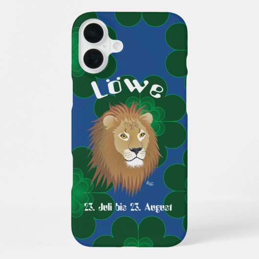 Löwe 23. Juli bis 22. August iPhone Hüllen iPhoneケース (裏面)
