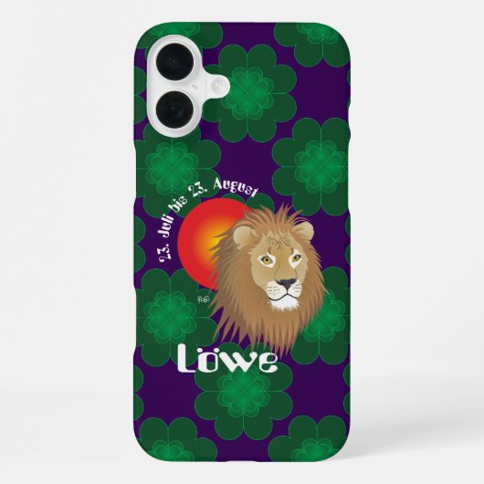Löwe 23. Juli bis 22. August iPhone Hüllen iPhoneケース (裏面)