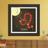 Löwe 23. Juli bis 22. August Leinwand キャンバスプリント (インサイチュ (リビング))