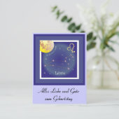 Löwe 23. Juli bis 22. August Postkarte ポストカード (スタンド正面)