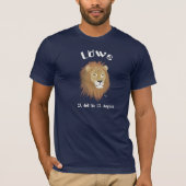 Löwe 23. Juli bis 22. August Tシャツ (正面)