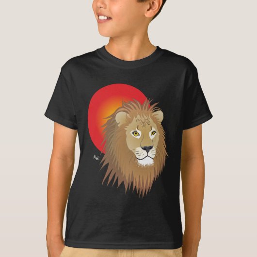 Löwe 23. Juli bis 22. August Tシャツ (正面)
