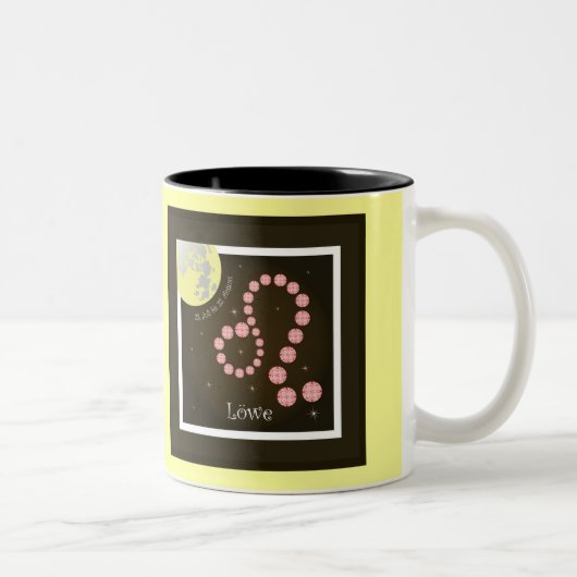Löwe 23. Juli bis 22. August Tasse ツートーンマグカップ (右)