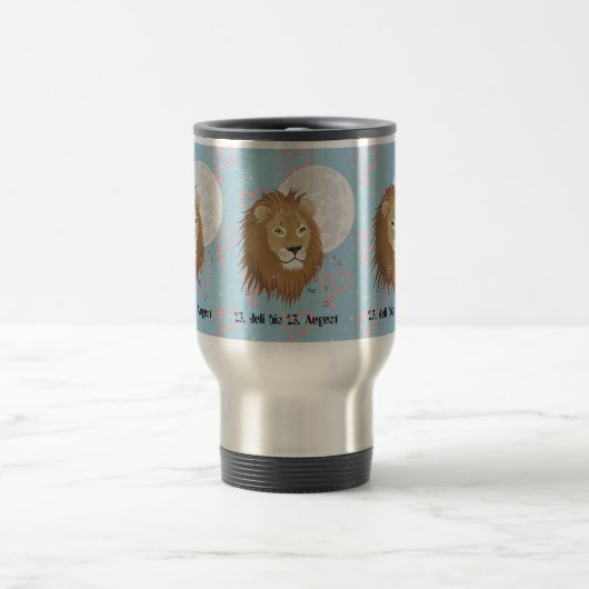Löwe 23. Juli bis 22. August Tasse トラベルマグ (中央)