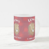 Löwe 23. Juli bis 22. August Tasse フロストグラスマグカップ (正面右)