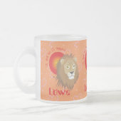 Löwe 23. Juli bis 22. August Tasse フロストグラスマグカップ (左)