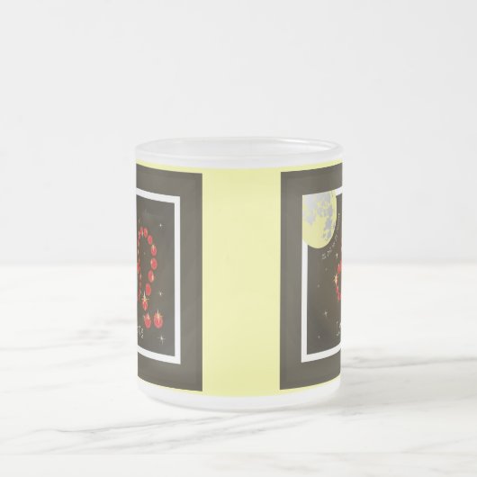 Löwe 23. Juli bis 22. August Tasse フロストグラスマグカップ (中央)