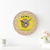 Löwe 23. Juli bis 22. August Uhr ラージ壁時計 (ホーム)