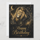 Löwe Happy Birthday Sternzeichen Design (正面)
