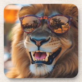 Löwe mit Sonnenbrille コースター