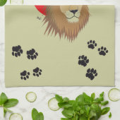 Löwe - Sternzeichen Geschirrtuch キッチンタオル (折り畳み)