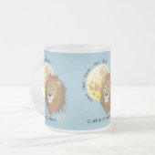 Löwe - Sternzeichen Tasse フロストグラスマグカップ (正面左)