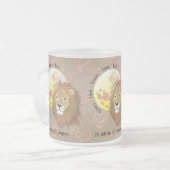 Löwe - Sternzeichen Tasse フロストグラスマグカップ (正面左)