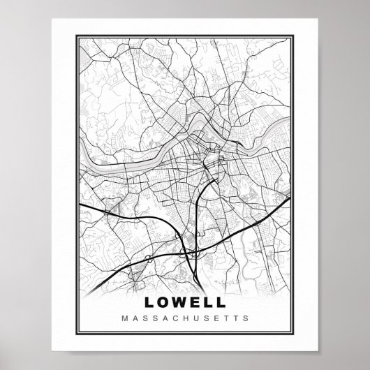 Lowell Map ポスター (正面)