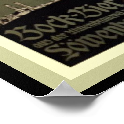 Lowenbrau Bock Beer Ad Poster 12 x 16 ポスター (角)