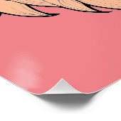 Löwenkopf - Minimale Farbzeichnung ポスター (コーナー)