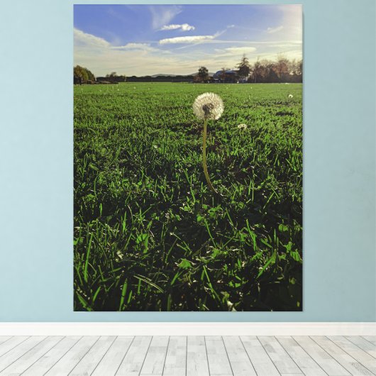 Löwenzahn キャンバスプリント (インサイチュ (ウッドフロア))