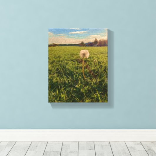 Löwenzahn キャンバスプリント (インサイチュ (ウッドフロア))