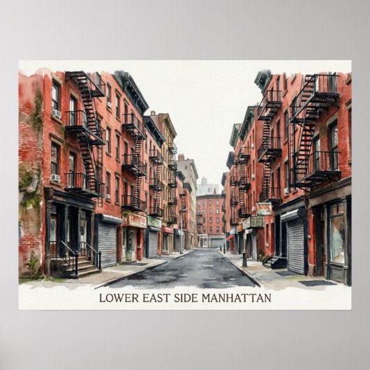 Lower East Side Manhattan ポスター (正面)