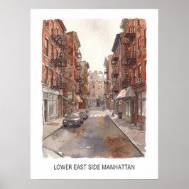 Lower East Side Manhattan ポスター
