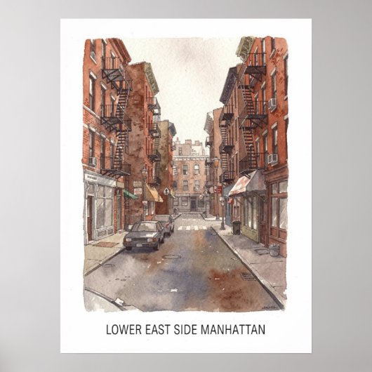 Lower East Side Manhattan ポスター (正面)