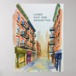 Lower East Side Manhattan ポスター