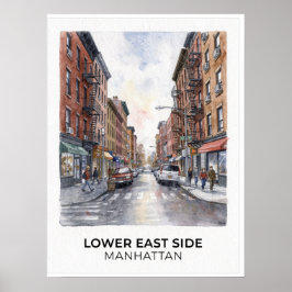 Lower East Side Manhattan ポスター