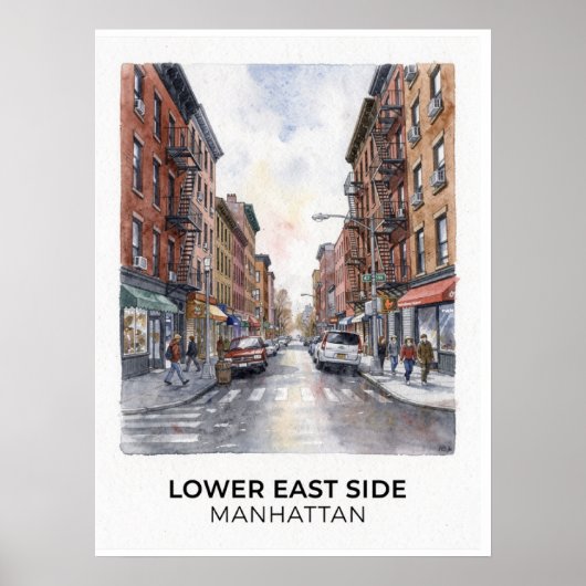 Lower East Side Manhattan ポスター (正面)