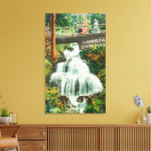 Lower FallsShasta春(カリフォルニア州) キャンバスプリント (インサイチュ (リビング))