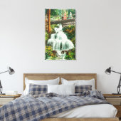 Lower FallsShasta春(カリフォルニア州) キャンバスプリント (インサイチュ (寝室))