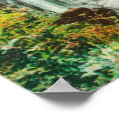 Lower FallsShasta春(カリフォルニア州) ポスター (角)