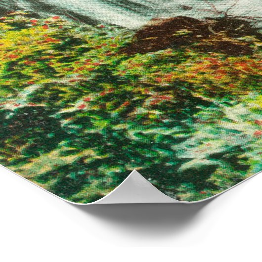 Lower FallsShasta春（カリフォルニア州） ポスター (角)