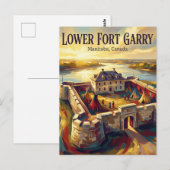 Lower Fort Garry Canada ポストカード (正面/裏面)