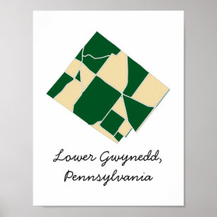 Lower Gwynedd、PA Archival Matteポスター ポスター