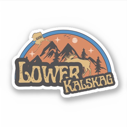 Lower Kalskag, Alaska ステッカー シール (正面)
