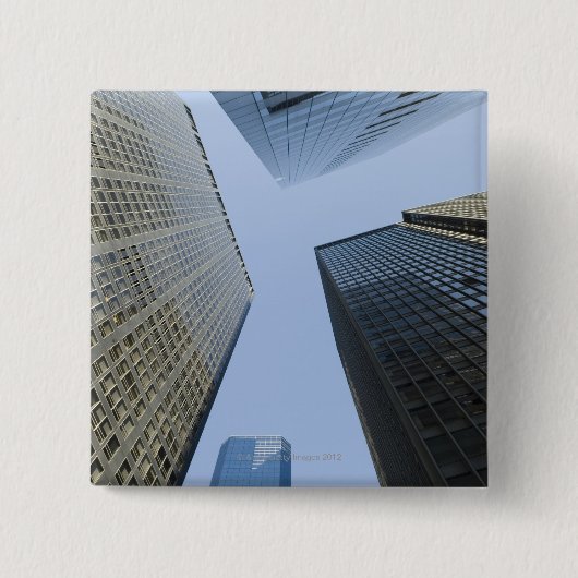 Lower Manhattanのオフィス建物 缶バッジ (正面)
