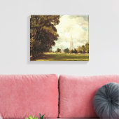 Lower Marsh Close, 1820からサリスベリー大聖堂 キャンバスプリント (インサイチュ (リビング))