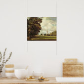 Lower Marsh Close, 1820からサリスベリー大聖堂 ポスター (キッチン)