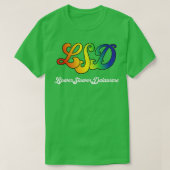 Lower Slower Delaware Multicolor 1960s Design  Tシャツ (デザイン正面)