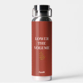 Lower the Volume Water Bottle | Minimalist  ウォーターボトル (背面)