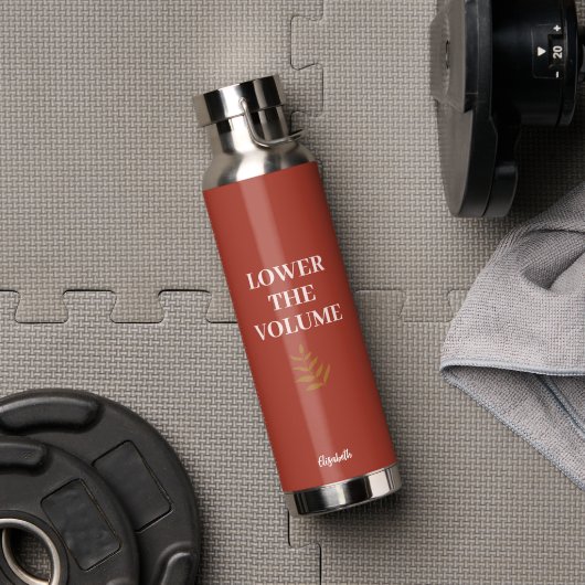 Lower the Volume Water Bottle | Minimalist  ウォーターボトル (ジム (回転後))