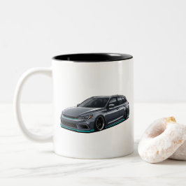 Lowered Stance JDM Car Bagged Tuner Culture Coffee ツートーンマグカップ