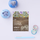 Lowest Budgetの結婚FLYERS紫色の花 チラシ (シングル)