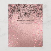Lowest Budgetの結婚FLYERS Rosegoldの花 チラシ (裏面)