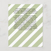 LOWEST BUDGETピンク青い花の結婚式招待状 チラシ (裏面)