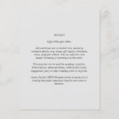 LOWEST BUDGET書道アンパサンド結婚の チラシ (裏面)